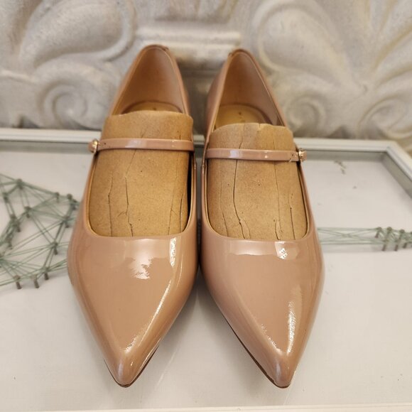 Marc Fisher LTD Patent Leather "Luccie" Pumps. Light Natural. NIB. Size 7 - Picture 5 of 14